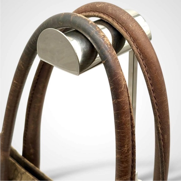 Gucci Brown Monogram Tote Bag - Picture 6 of 12